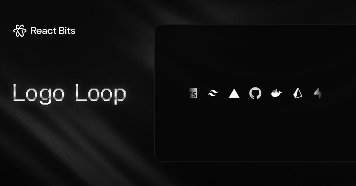 Logo Loop, a React Bits component